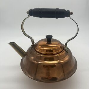 Vintage Coppercraft Guild CG Made In The USA Copper Teapot Kettle